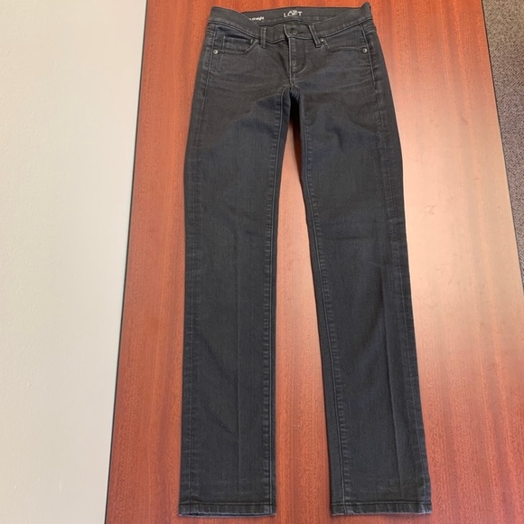 Loft Black Modern Straight Jeans - Picture 4 of 7
